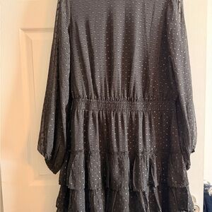 Express Black Textured Dress